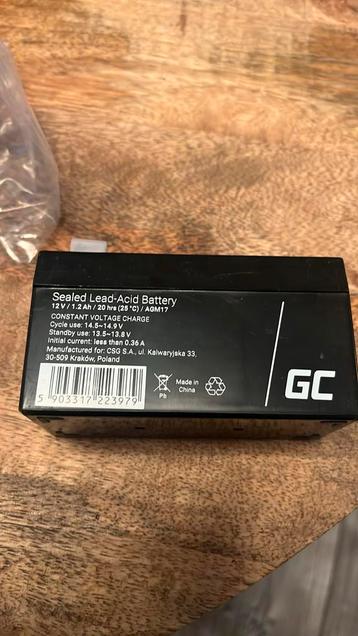 Accu voor voerboot 12V 1.2Ah beschikbaar voor biedingen