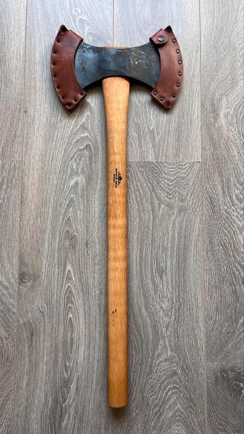 Gransfors bruk double bit bijl, Tuin en Terras, Hand-tuingereedschap, Zo goed als nieuw, Bijl, Ophalen