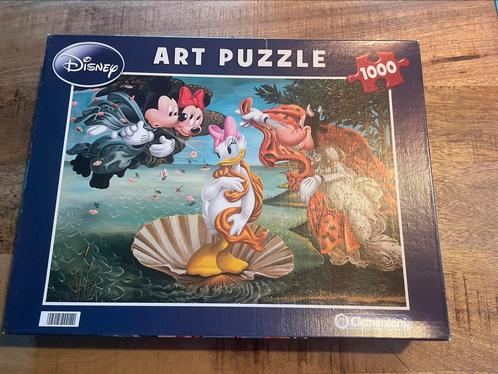 Disney art puzzel 1000 stukjes - compleet, Hobby en Vrije tijd, Denksport en Puzzels, Gebruikt, Legpuzzel, 500 t/m 1500 stukjes