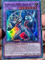 Yu-Gi-Oh! Elemental HERO Brave Neos SAST Print !, Verzenden, Zo goed als nieuw, Losse kaart, Foil