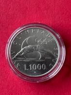 San Marino 1000 Lire 1988 Mint 0,835 zilver 14.60 grams, Ophalen of Verzenden, Overige landen, Zilver