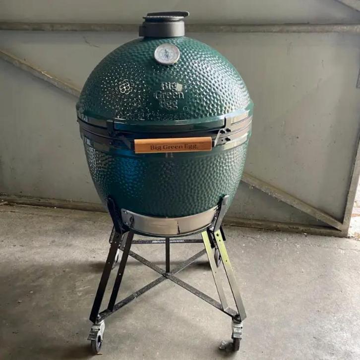 DEMO Big Green Egg XL + DEMO Onderstel, Tuin en Terras, Houtskoolbarbecues, Zo goed als nieuw, Ophalen