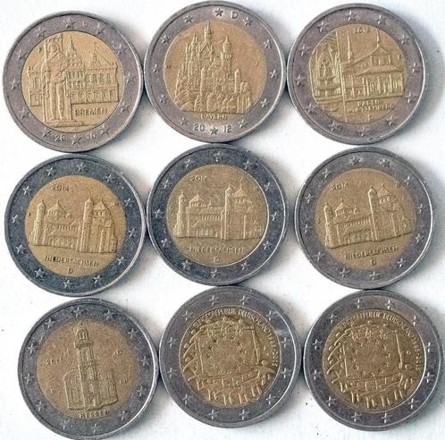 Speciale 2-euro munten Duitsland 2010-2015, Postzegels en Munten, Munten | Europa | Euromunten, Losse munt, 2 euro, Duitsland