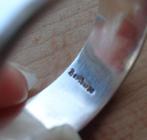 zilveren heren ring maat 23 bombarie met tribal teken [914], Sieraden, Tassen en Uiterlijk, Ringen, 20 of groter, Verzenden, Heer