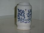 Apothekerspotje handgeschilderd delfts blauw, Overige kleuren, Verzenden, Aardewerk of Porselein, Nieuw