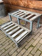 Metalen opstap trap tredes, Doe-het-zelf en Verbouw, Ladders en Trappen, Ophalen, Gebruikt, Trap, Minder dan 2 meter