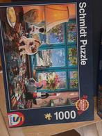 Schmidt Puzzel - Katten bij het Raam - 1000 stukjes, Ophalen of Verzenden, 500 t/m 1500 stukjes, Zo goed als nieuw, Legpuzzel