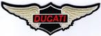 Ducati Wings stoffen opstrijk patch embleem #7, Ophalen of Verzenden, Nieuw