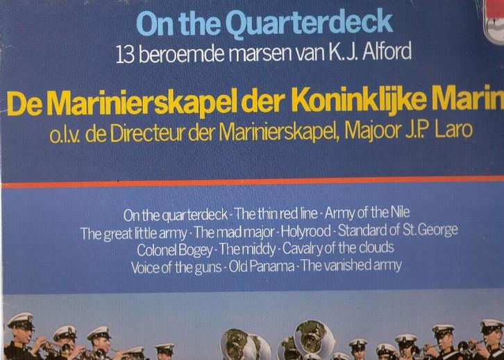 Marinierskapel -speelt Alford-On the Quarterdeck LP HaFaBRa, Verzamelen, Militaria | Algemeen, Marine, Nederland, Ophalen