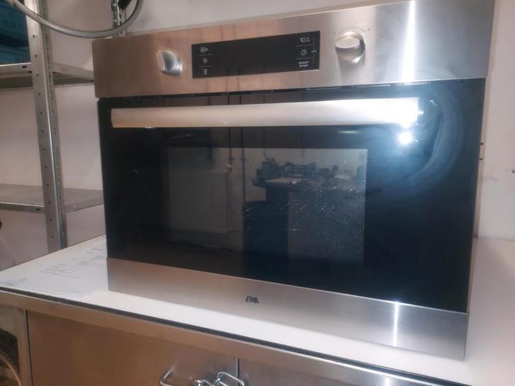 ETNA Combimagnetron- Zo goed als nieuw!-type CM144RVS, Witgoed en Apparatuur, Ovens, Zo goed als nieuw, Inbouw, Oven met grill