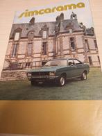 Jaren 70 Simca Matra LX 530 Simcarama Simca 1200 S coupés, Boeken, Auto's | Folders en Tijdschriften, Ophalen of Verzenden