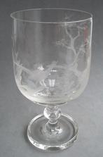 Om 1875 -1900 Jagers Jacht Wijnglas Drinkglas "Goede Dronk", Ophalen of Verzenden