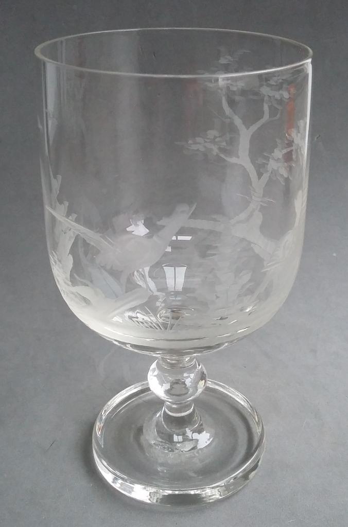Om 1875 -1900 Jagers Jacht Wijnglas Drinkglas "Goede Dronk", Antiek en Kunst, Antiek | Glas en Kristal, Ophalen of Verzenden