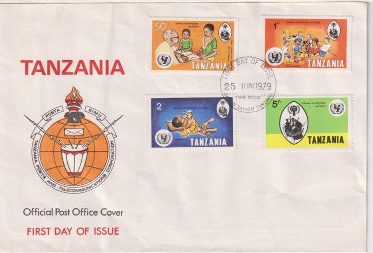 Tanzania 1979 Post- en Telecom Kinderzegels, Postzegels en Munten, Postzegels | Eerstedagenveloppen, Onbeschreven, Rest van de wereld