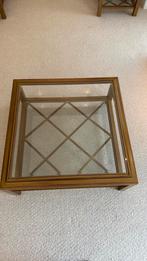 Salon tafel met 2 bijzet tafels, Ophalen, Gebruikt, Glas, 50 tot 100 cm