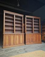 Unieke antieke bibliotheekkasten | boekenkasten set #874, Huis en Inrichting, Met deur(en), 150 tot 200 cm, Teakhout, 25 tot 50 cm