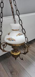 Antieke Hanglamp met Bloemmotief, Ophalen