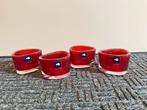 Leonardo Theelichten - Rood Glas - 4 Stuks, Overige materialen, Ophalen of Verzenden, Zo goed als nieuw, Rood