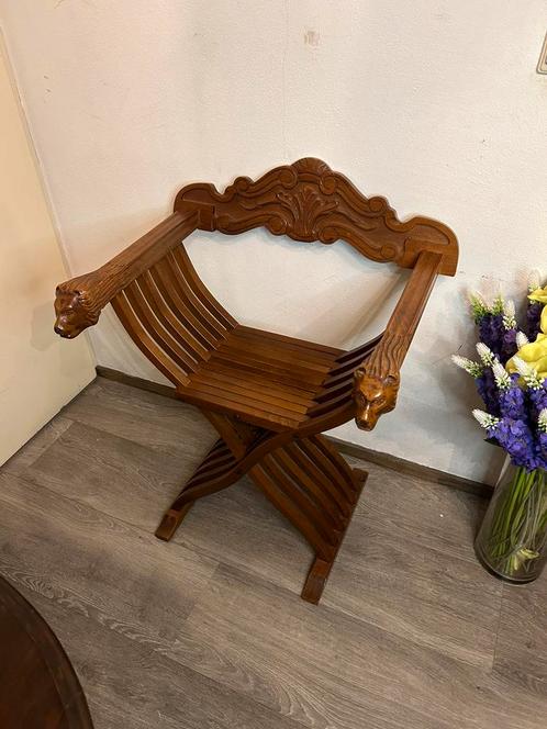 Mooie antieke dagobert stoel inklapbaar, Antiek en Kunst, Antiek | Meubels | Stoelen en Banken, Ophalen