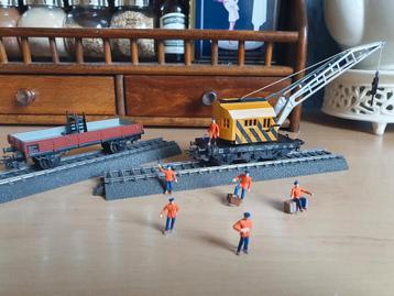 Marklin 4671 kraanset met kraanmedewerkers 22,50. beschikbaar voor biedingen