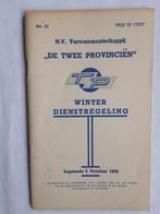 DE TWEE PROVINCIËN, ROTTERDAM, DIENSTREGELING 5 OCT. 1952, Ophalen of Verzenden, Gebruikt, Bus of Metro, Boek of Tijdschrift