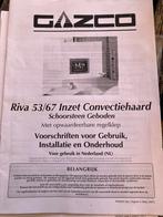 Gazco Riva53 inzet convectiehaard gas, Huis en Inrichting, Kachels, Ophalen, Gebruikt, Gas, Inbouw
