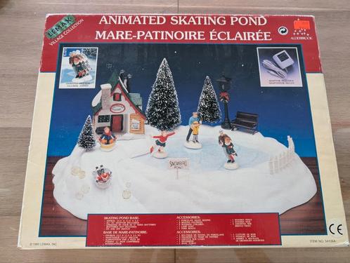 Lemax skating pond (incompleet), Diversen, Kerst, Gebruikt, Ophalen of Verzenden