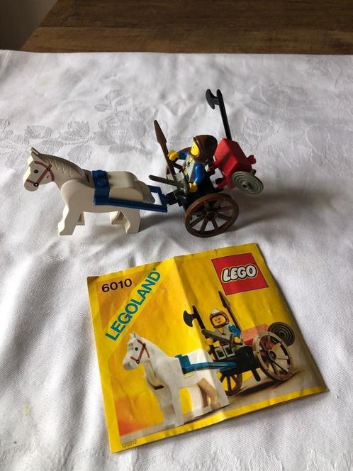 LEGO - retro - set 6010 - ridder/paard/kar, Kinderen en Baby's, Speelgoed | Duplo en Lego, Gebruikt, Lego, Complete set, Ophalen of Verzenden
