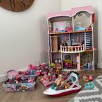 Prachtig Barbiehuis met allerlei Barbiespullen., Ophalen, Gebruikt