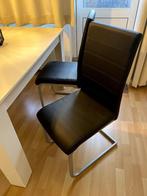 Eetkamer stoelen, Kunststof, Zwart, Ophalen of Verzenden, Zo goed als nieuw