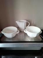 Villeroy & Boch Geo Set: Soepkommen & Creamer, Gebruikt, Ophalen of Verzenden, Kom(men), Effen