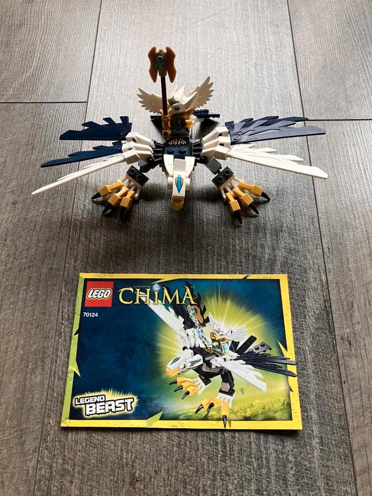 LEGO Chima Adelaar Legendebeest - 70124, Kinderen en Baby's, Speelgoed | Duplo en Lego, Zo goed als nieuw, Lego, Complete set