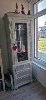 Vintage Kast met Glazen Deur en Lades, Ophalen, Gebruikt, Met deur(en), Glas