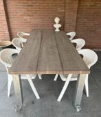 Grote tuintafel met wieltjes, Ophalen, Gebruikt