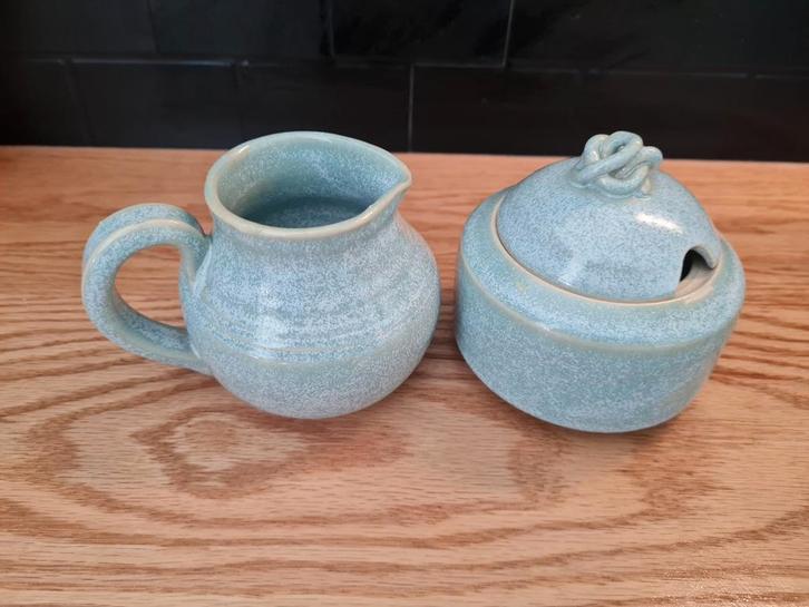 Lottie Gerber Keramiek Melkkan en Suikerpot, Huis en Inrichting, Keuken | Servies, Zo goed als nieuw, Overige typen, Overige stijlen