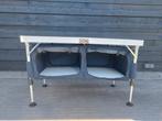 Lage kampeerkast, Ophalen, Zo goed als nieuw, Campingtafel
