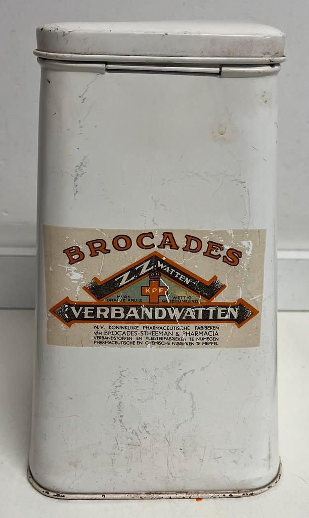 Vintage BROCADES blik, Antiek en Kunst, Curiosa en Brocante, Ophalen