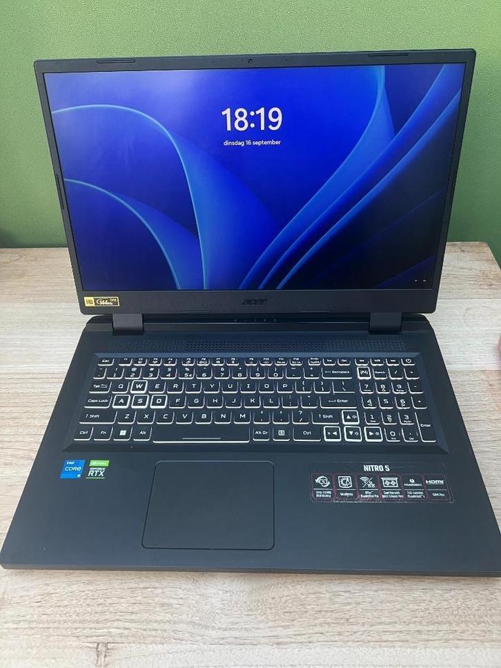 Acer-Nitro 5 17.3" Intel Core i5 Gaming Laptop, Computers en Software, Windows Laptops, Zo goed als nieuw, 17 inch of meer, SSD