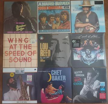 85 Rock/Pop/Jazz & Blues lp's nieuw in seal €16.50 per stuk  beschikbaar voor biedingen