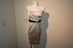 Karen Millen chique satijn achtige jurk aparte pasvorm mt 38
