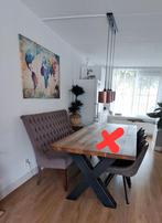 Taupe Eetkamerbank + 3 Stoelen, Ophalen, Rechthoekig, 200 cm of meer, 150 tot 200 cm