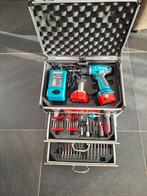 Makita koffer (met inhoud, Doe-het-zelf en Verbouw, Gereedschap | Boormachines, Ophalen of Verzenden, Zo goed als nieuw, Boor- en Schroefmachine