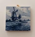 Klein echt Delftsblauw gebakken tegeltje,, molen jaren 50/60, Ophalen of Verzenden