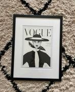 Vogue cover in lijst, Ophalen, Minder dan 50 cm, Gebruikt, Tekening
