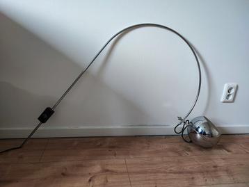 Gepo design wandlamp Booglamp chroom jaren 70 beschikbaar voor biedingen