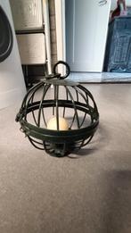leuke mooie ijzeren bol  hangen of neer te zetten, kandelaar, Ophalen of Verzenden, Zo goed als nieuw, Metaal, Minder dan 25 cm