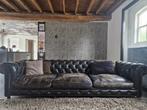 XXL UNIEKE Vintage Chesterfield Bank, Ophalen, Gebruikt, 100 tot 125 cm, Vintage