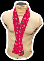 Zijden beertjes Choker / Sjaaltje - 130x7 cm, Vintage, Ophalen of Verzenden, Zo goed als nieuw, Met patroon