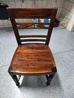 14 Teak Houten Stoelen, Huis en Inrichting, Gebruikt, Bruin, Vintage, Ophalen of Verzenden