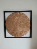 Wanddecoratie gouden cirkel in frame, Ophalen, Nieuw